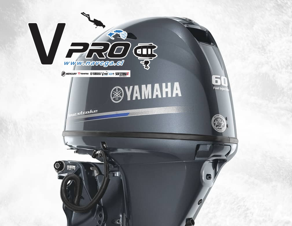 Fuera de Borda Yamaha 60HP F60HETL 4T | MANDO A DISTANCIA | DESPACHAMOS A TODO CHILE